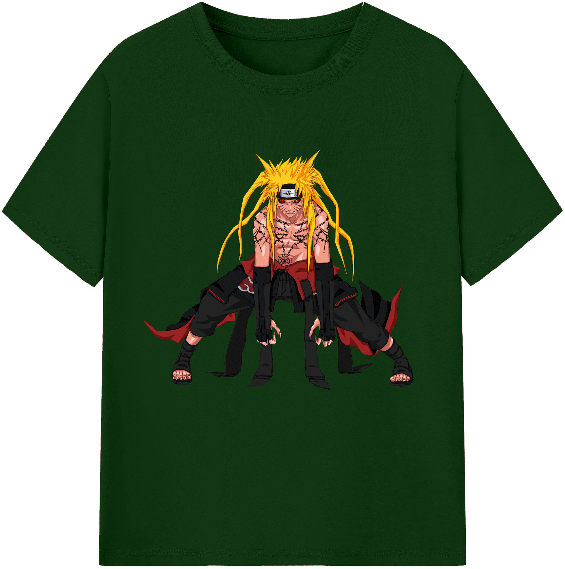 （画像用） NARUTO -ナルト- うずまき ナルト Uzumaki Naruto 綿100％半袖Tシャツ（フロントプリント）